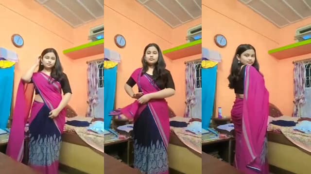 Shy Saree Hot Girl – Boobs Reveal Blouse Drop MMS